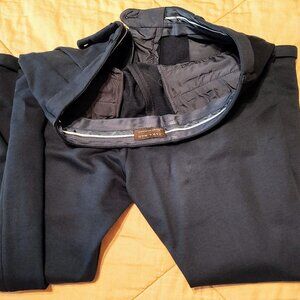Men's Zara EU jogger dress Pant cotton stretch midnight blue cuffed hem